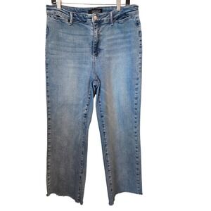 Judy Blue Los Angeles Women's Jeans Denim Size 15/32 High Rise Cropped Raw Hem